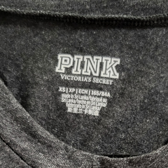 PINK Women's Victoria's Secret Charcoal Twisted Back Tank Size XS - Picture 2 of 3